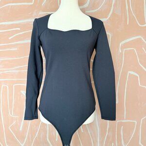 Abercrombie & Fitch Black Thong Bodysuit